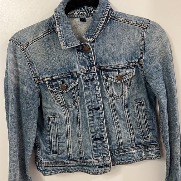 American Eagle jean jacket size small - Picture 2 of 2